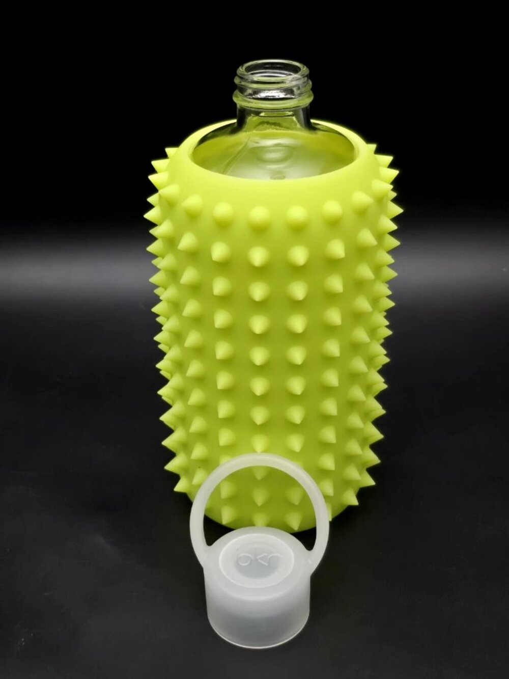 BKR Tutu Neon Green Ballet Glass & Spiked Silicone Water Bottle 32oz - Picture 5 of 9